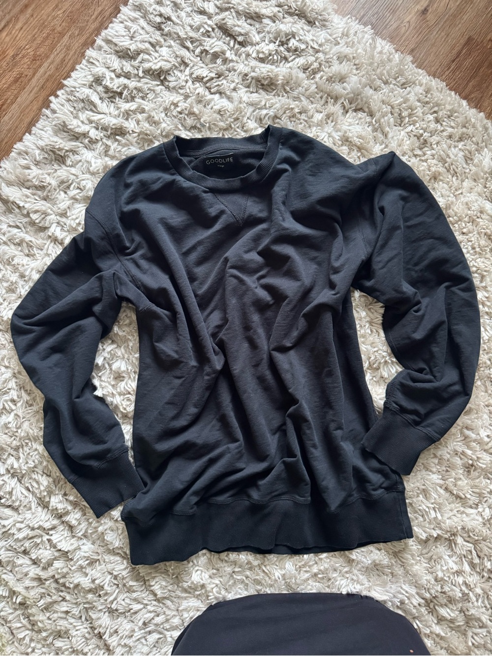 Goodlife Men's Black Crewneck Sweatshirt - Picture 5 of 6